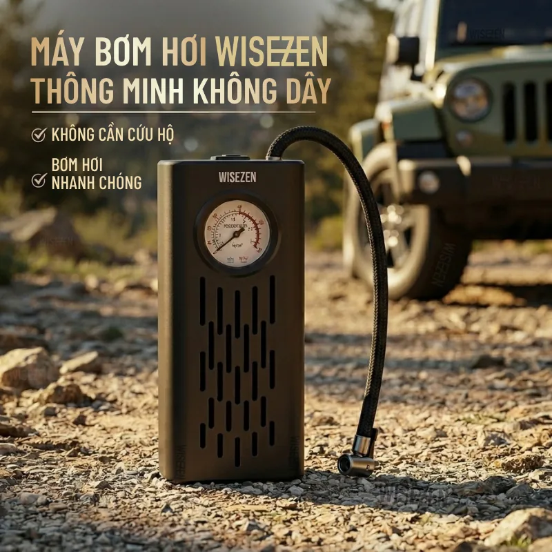Máy bơm hơi không dây WiseZen AP01