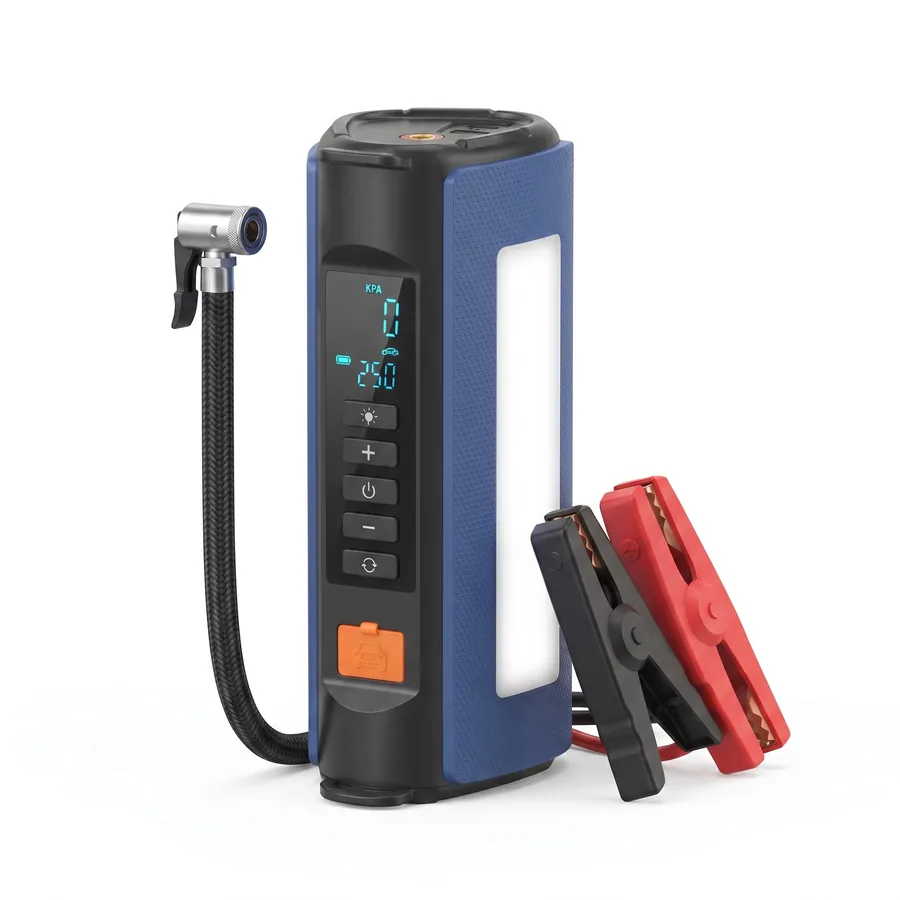 Máy bơm lốp kiêm kích bình WiseZen PZD01
